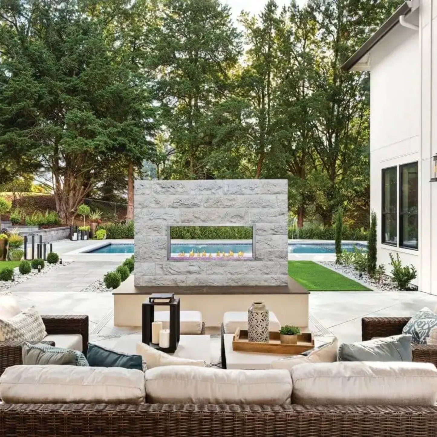 Napoleon Galaxy™ Stainless Steel 50-Inch Linear Outdoor Gas Fireplace