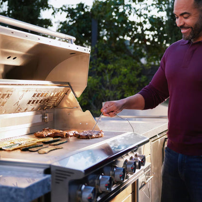 Blaze LTE PRO 32-Inch 4-Burner Built-in Gas Grill w/ Digital Temperature Screen & Rear Infrared Burner