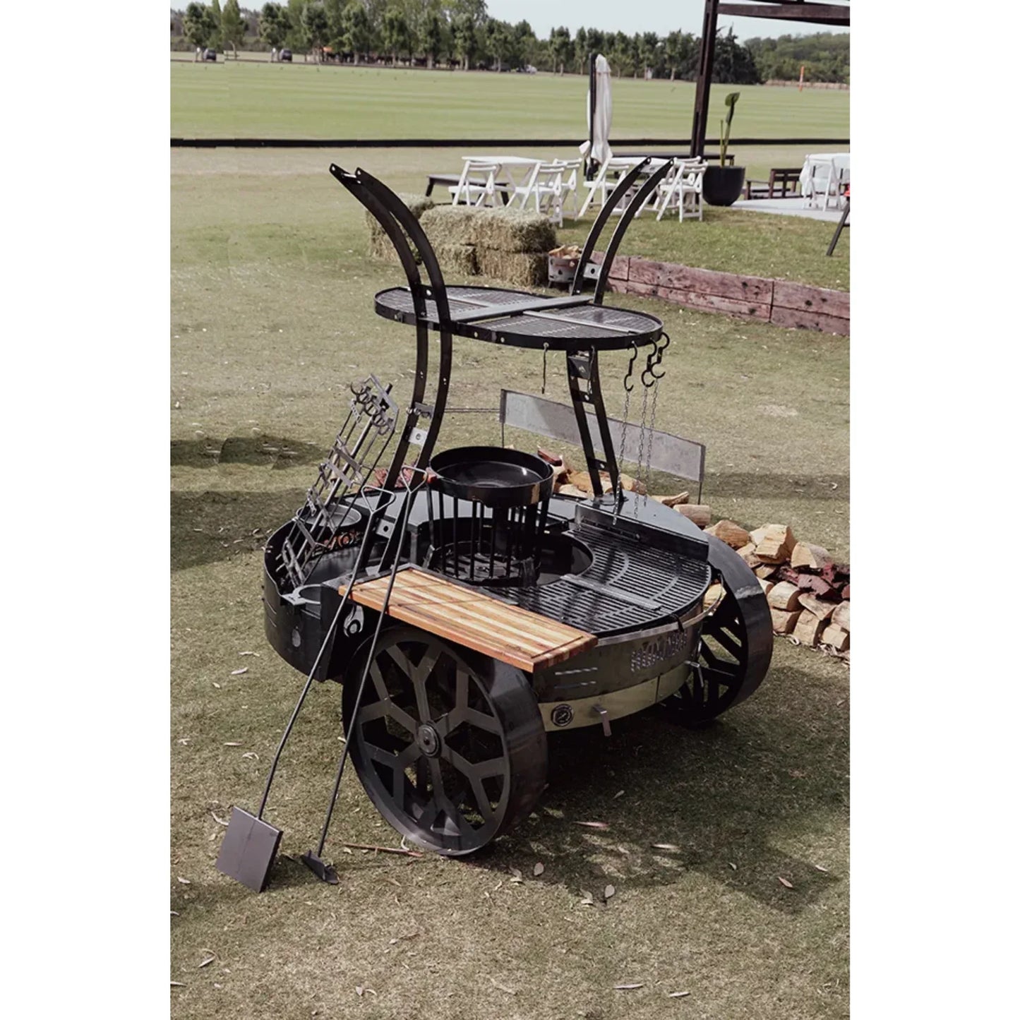 Tromen Hummer Firepit Open Fire Argentine Mega Grill with Oven