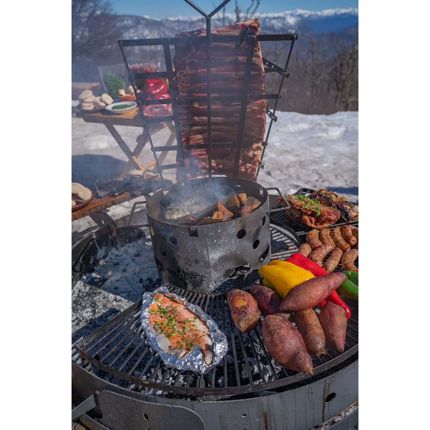 Tromen Duomo Firepit Open Fire Argentine Grill