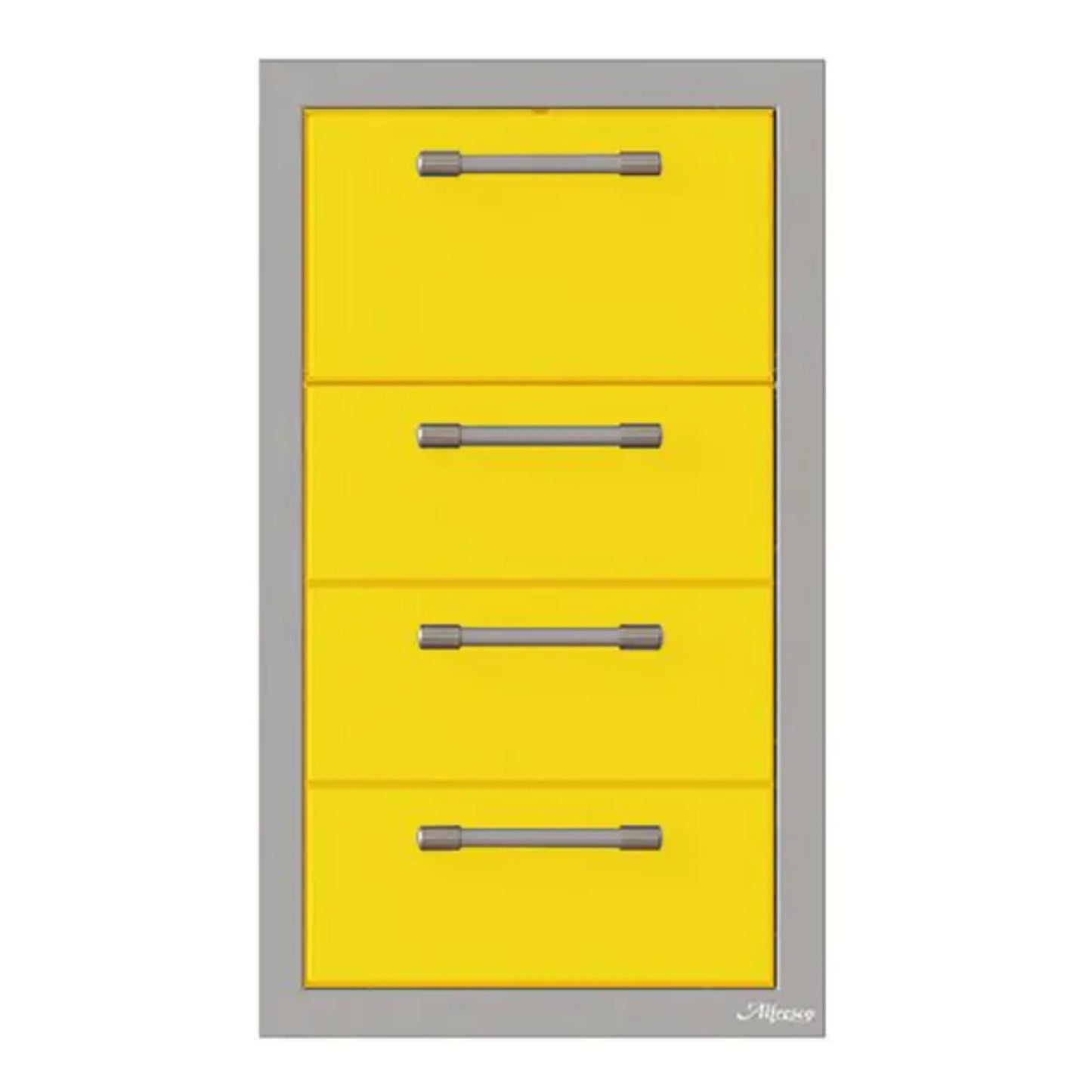 Alfresco 17-Inch Stainless Steel Triple Drawer & Paper Towel Holder Combo