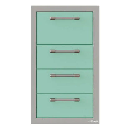 Alfresco 17-Inch Stainless Steel Triple Drawer & Paper Towel Holder Combo