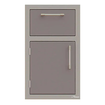 Alfresco 17-Inch Stainless Steel Left-Hinged Door & Paper Towel Holder Combo