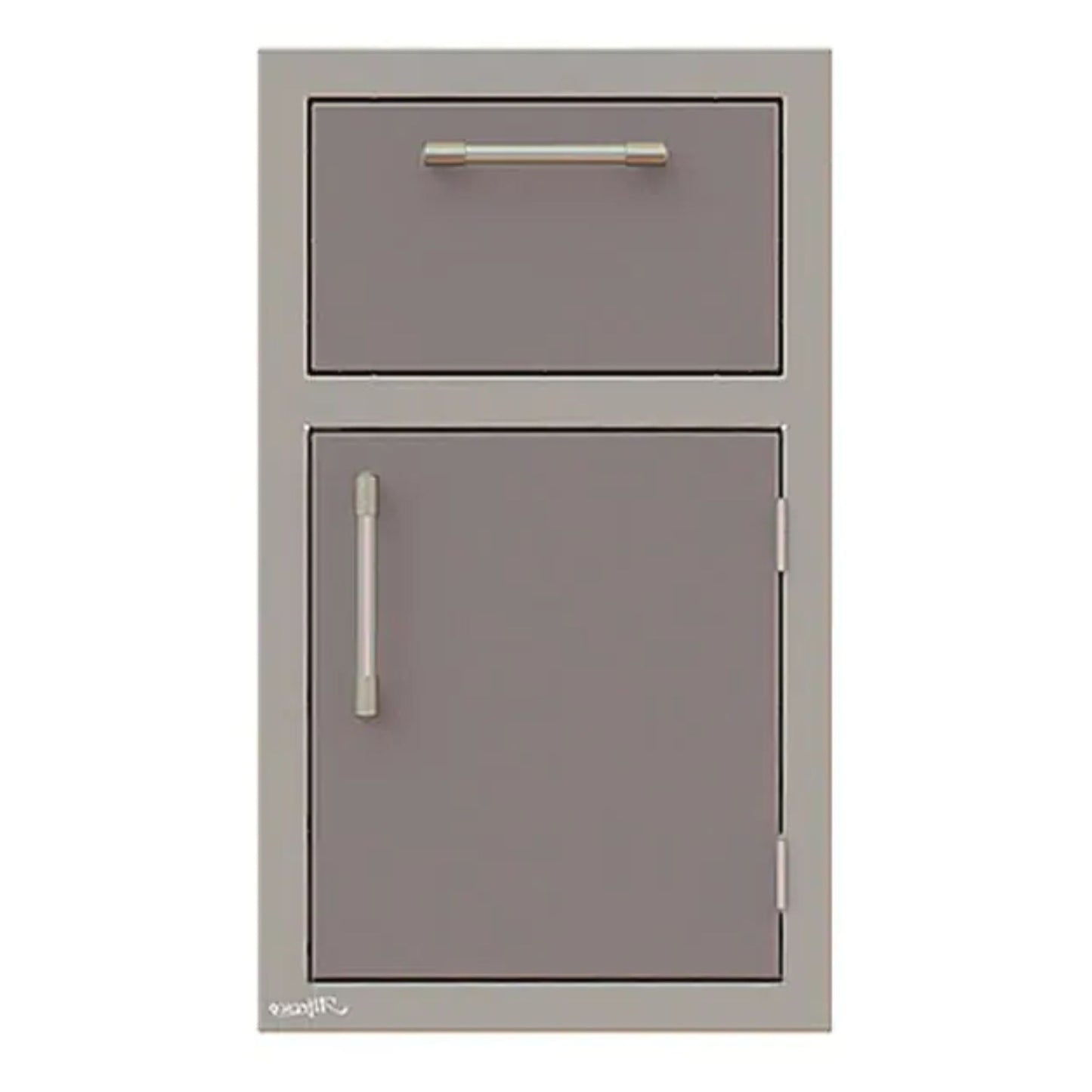 Alfresco 17-Inch Stainless Steel Right-Hinged Soft-Close Door & Drawer Combo