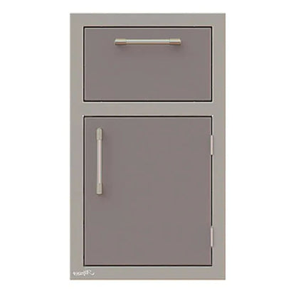 Alfresco 17-Inch Stainless Steel Right-Hinged Soft-Close Door & Drawer Combo