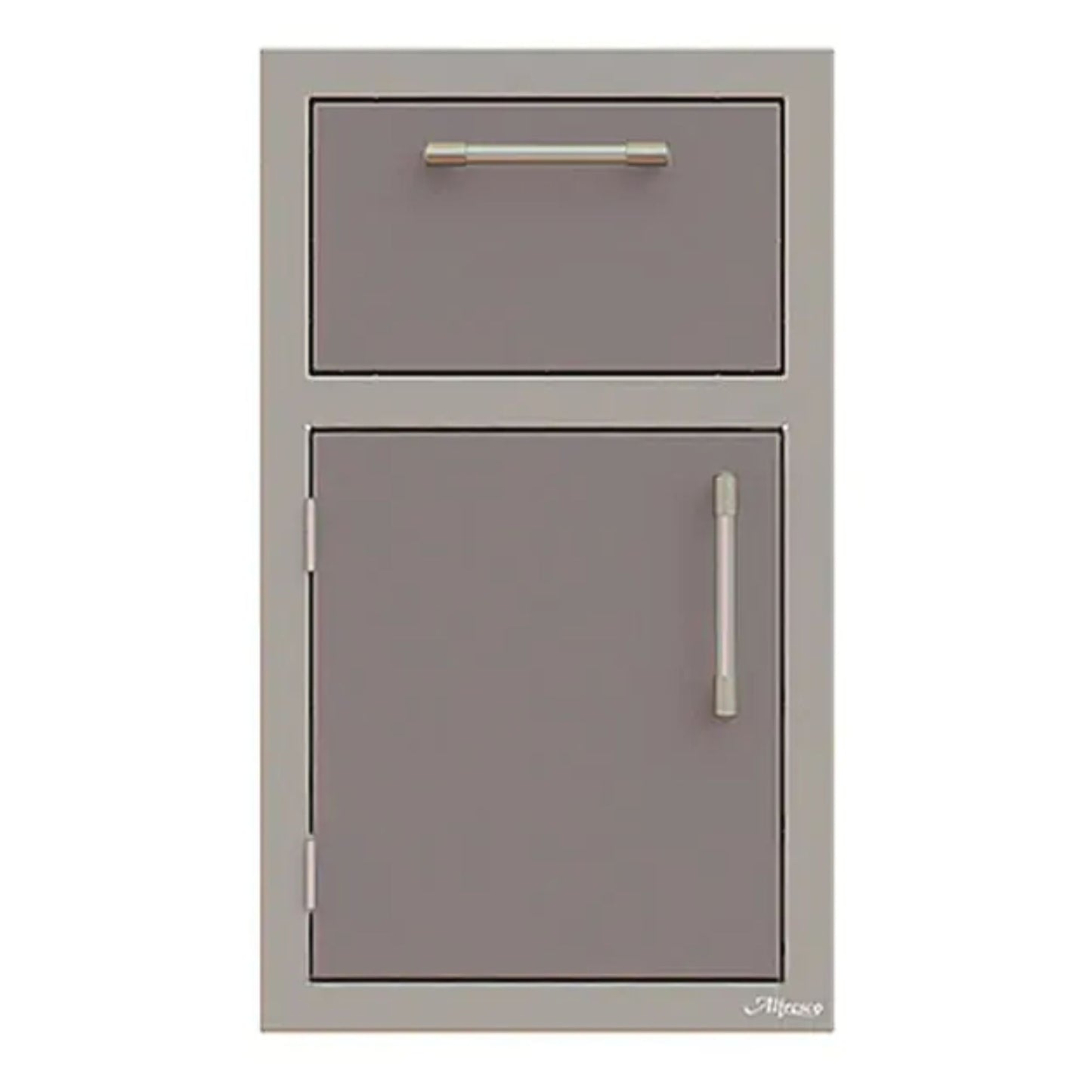 Alfresco 17-Inch Stainless Steel Left-Hinged Soft-Close Door & Drawer Combo