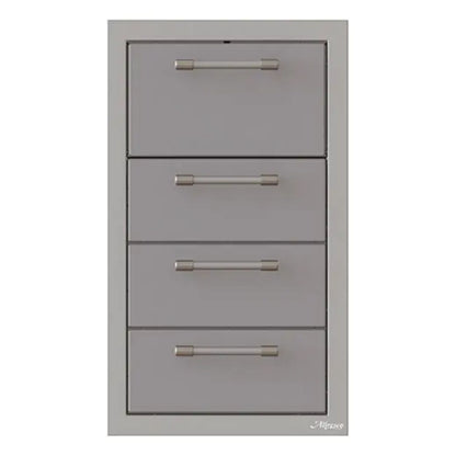 Alfresco 17-Inch Stainless Steel Triple Drawer & Paper Towel Holder Combo