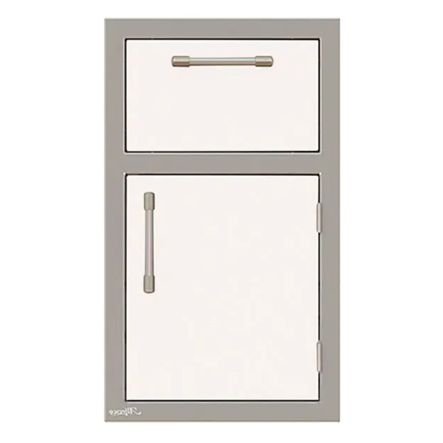 Alfresco 17-Inch Stainless Steel Right-Hinged Door & Paper Towel Holder Combo