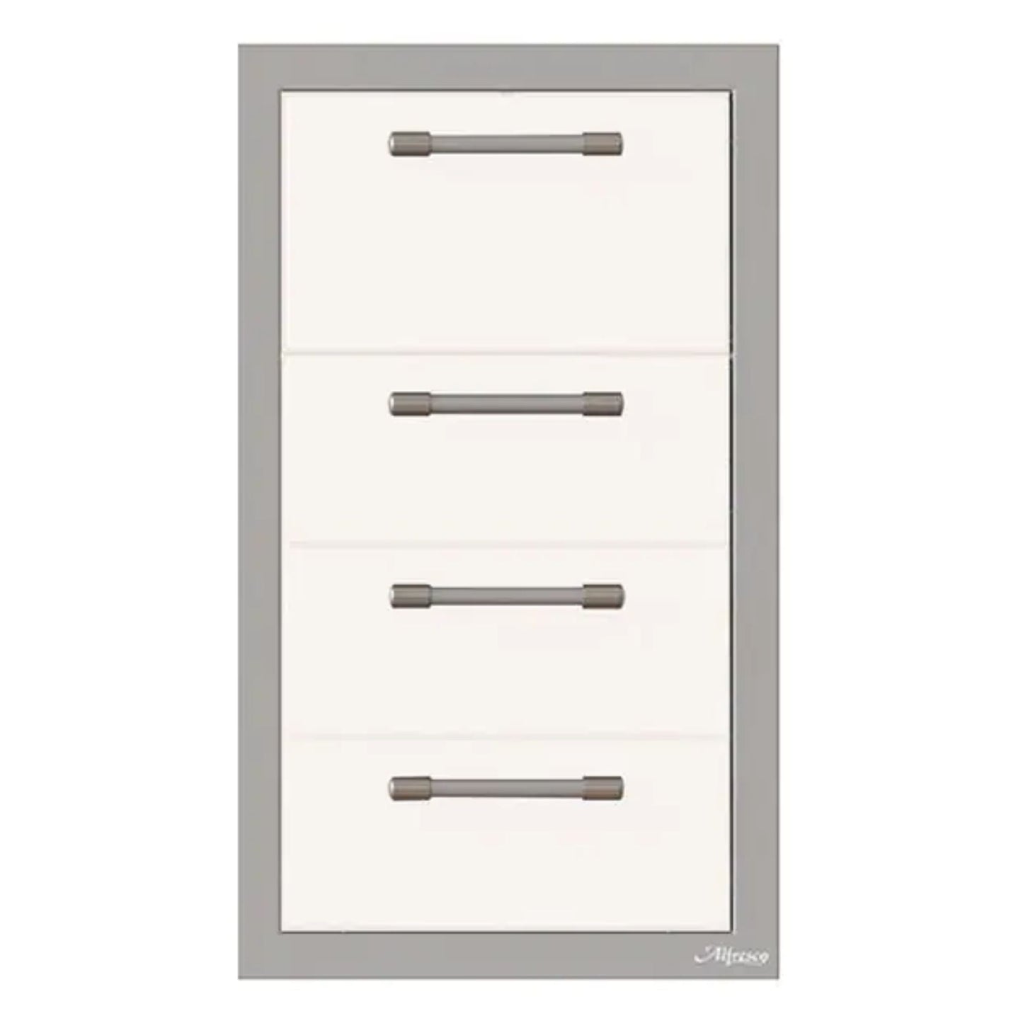 Alfresco 17-Inch Stainless Steel Triple Drawer & Paper Towel Holder Combo