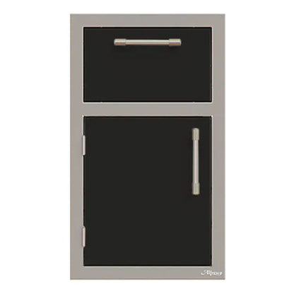 Alfresco 17-Inch Stainless Steel Left-Hinged Door & Paper Towel Holder Combo