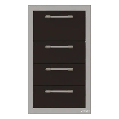 Alfresco 17-Inch Stainless Steel Triple Drawer & Paper Towel Holder Combo