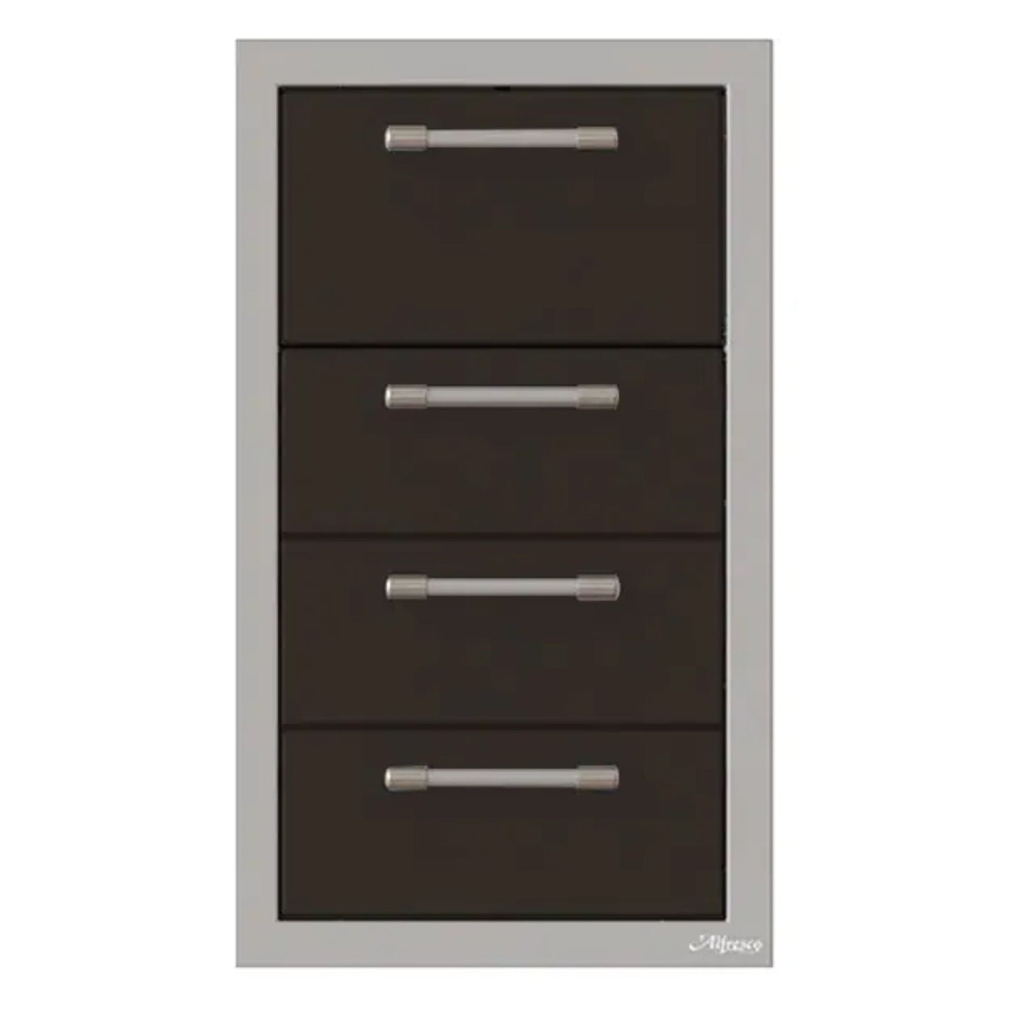 Alfresco 17-Inch Stainless Steel Triple Drawer & Paper Towel Holder Combo