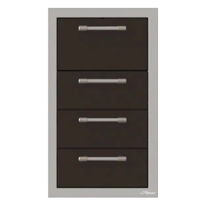 Alfresco 17-Inch Stainless Steel Triple Drawer & Paper Towel Holder Combo