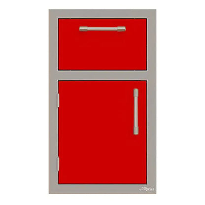 Alfresco 17-Inch Stainless Steel Left-Hinged Door & Paper Towel Holder Combo