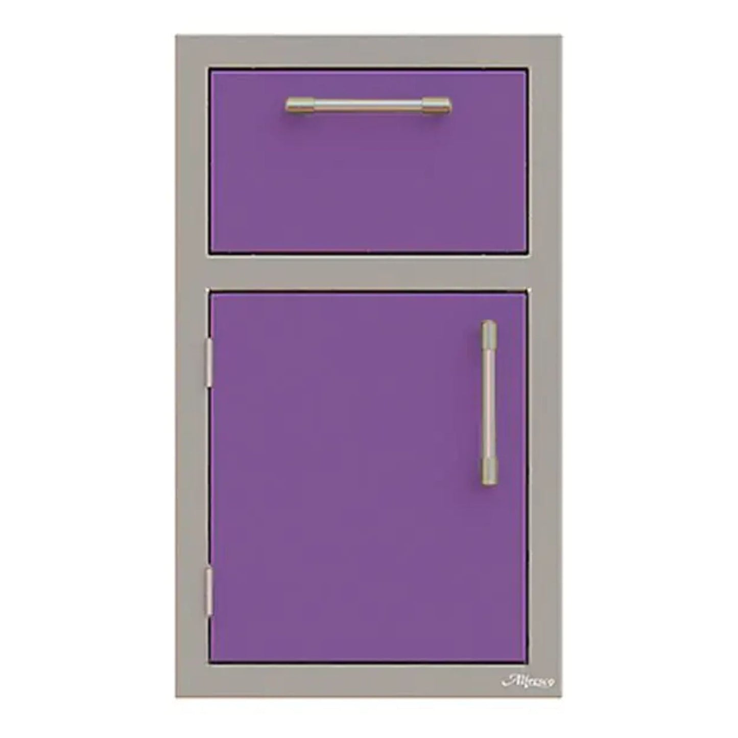 Alfresco 17-Inch Stainless Steel Left-Hinged Soft-Close Door & Drawer Combo