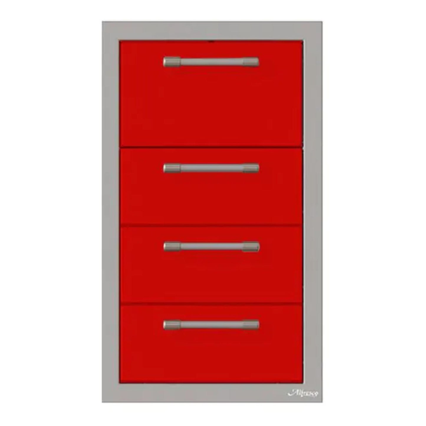 Alfresco 17-Inch Stainless Steel Triple Drawer & Paper Towel Holder Combo