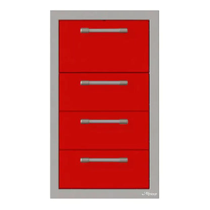 Alfresco 17-Inch Stainless Steel Triple Drawer & Paper Towel Holder Combo