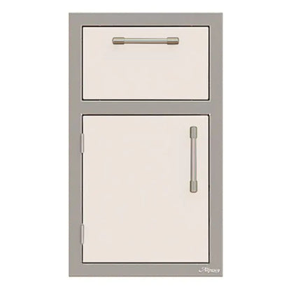 Alfresco 17-Inch Stainless Steel Left-Hinged Door & Paper Towel Holder Combo