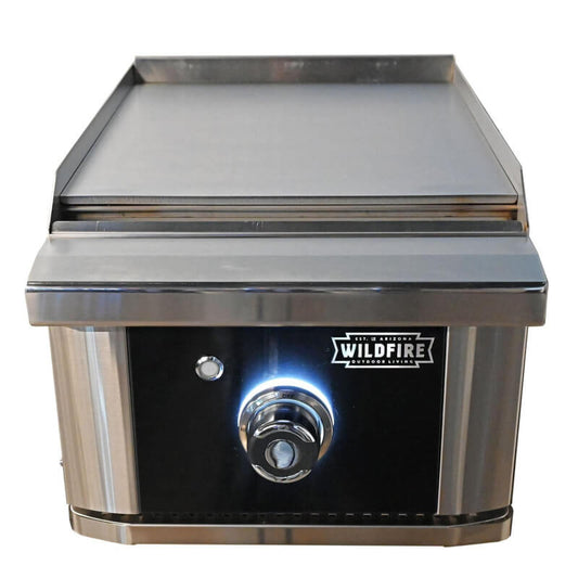 Wildfire Ranch Pro 15 Inch Black Stainless Steel Built-In Gas Griddle