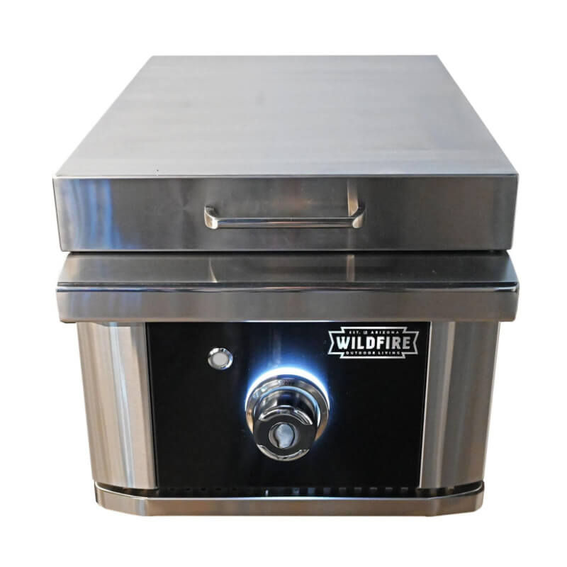 Wildfire Ranch Pro 15 Inch Black Stainless Steel Built-In Gas Griddle