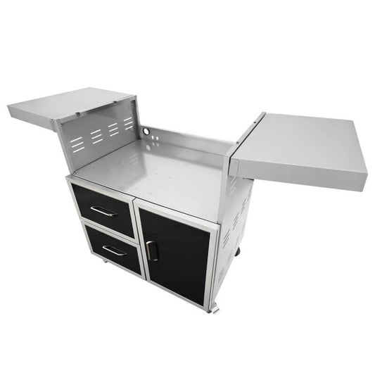 Wildfire 42-Inch Black Stainless Steel Grill Cart - WFCART42-BSS