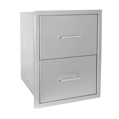 Wildfire 16 X 22 304 SS Double Drawer - WFDDW1622-SS