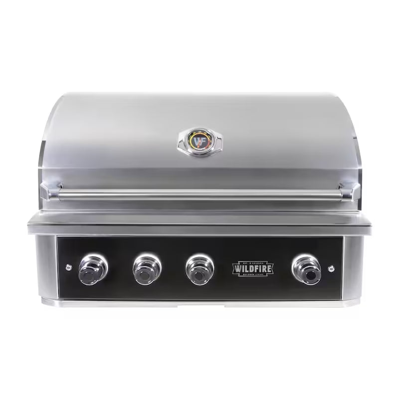 Wildfire Ranch Pro 36 Inch Black 304 Stainless Steel Freestanding Gas Grill