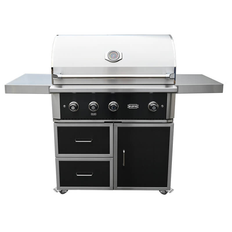 Wildfire Ranch Pro 36 Inch Black 304 Stainless Steel Freestanding Gas Grill