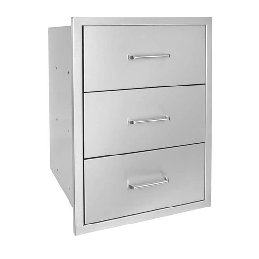 Wildfire 19 X 26 304 SS Triple Drawer - WFTDW1926-SS
