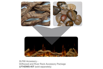 IgniteXL Dimplex 60" Linear Recessed / Built in Electric Fireplace