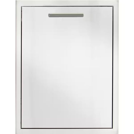 Blaze 20" Roll-Out Double Trash / Recycling Bin in Stainless Steel Finish (BLZ-TREC-DRW-H)
