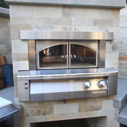 Alfresco 30-Inch Built-in Outdoor Pizza Oven Plus