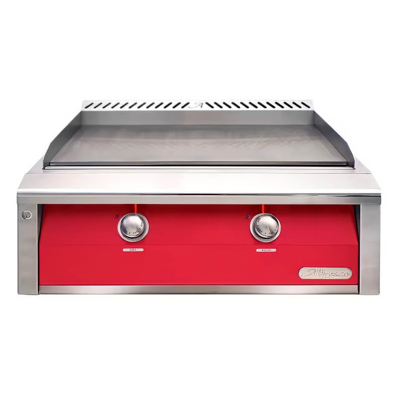 Alfresco 30-Inch Stainless Steel Built-In Gas Griddle