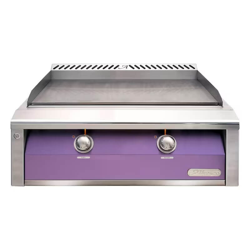 Alfresco 30-Inch Stainless Steel Built-In Gas Griddle