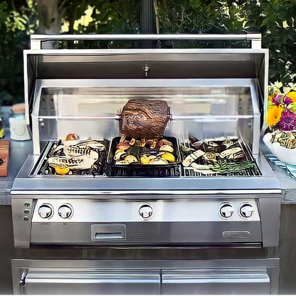 Alfresco ALXE 42-Inch Built-In Gas Grill With Sear Zone And Rotisserie