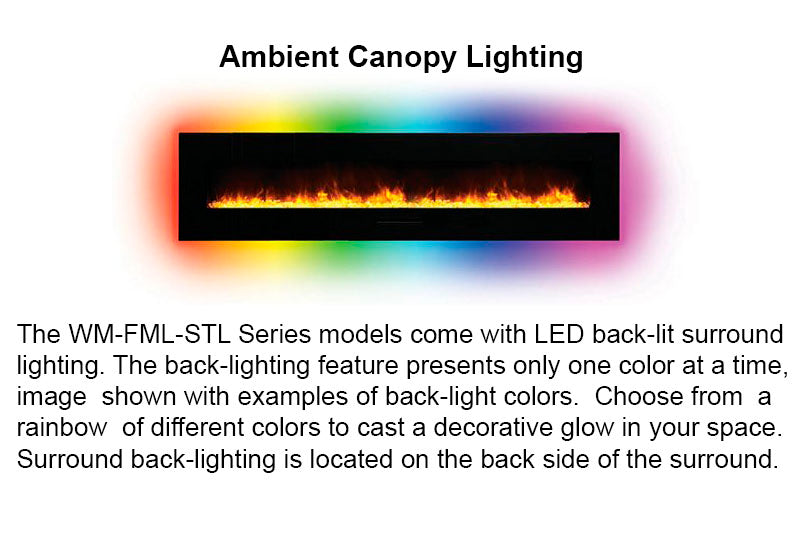 Amantii 44'' Wall Mount / Flush Mount Electric Fireplace