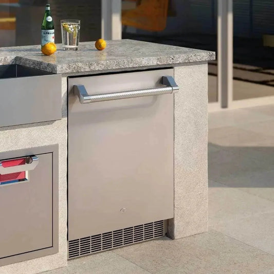 Aspire by Hestan 24-Inch 5.6 CU. Ft. Reversible Hinge Outdoor Rated Refrigerator with Lock - ERS24