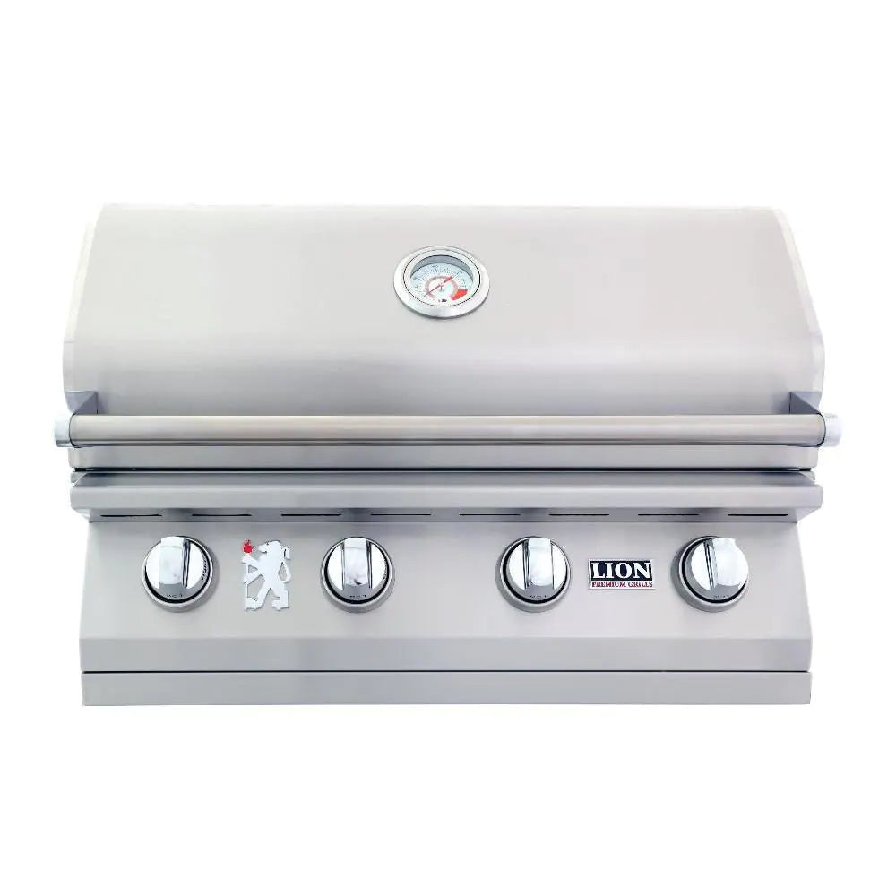 Lion L60000 32-Inch 4-Burner Stainless Steel Built-In Gas Grill