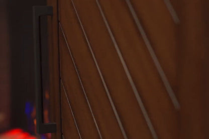 Napoleon Bella Media Console in Walnut | Cineview 26'' Electric Firebox