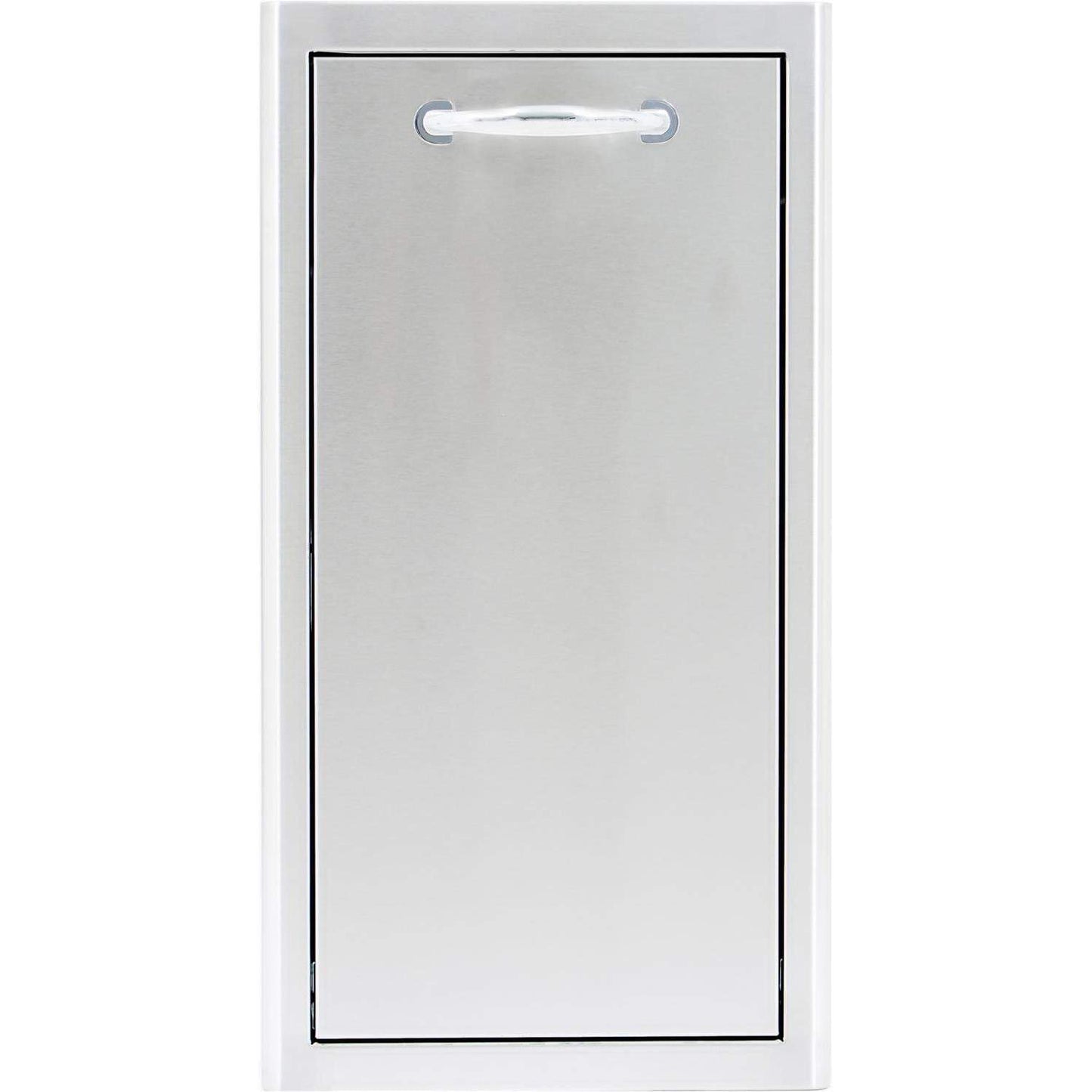 Blaze 13" Narrow Roll-Out Trash Bin in Stainless Steel (BLZ-TRNW-DRW)