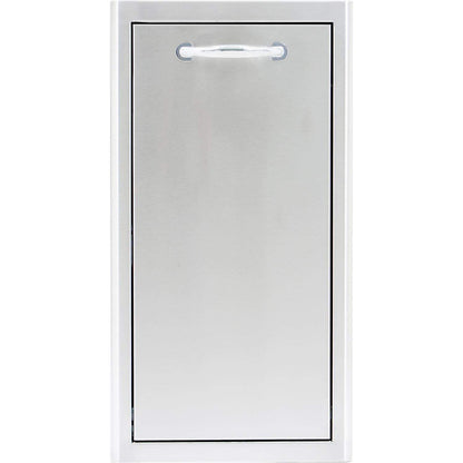 Blaze 13" Narrow Roll-Out Trash Bin in Stainless Steel (BLZ-TRNW-DRW)