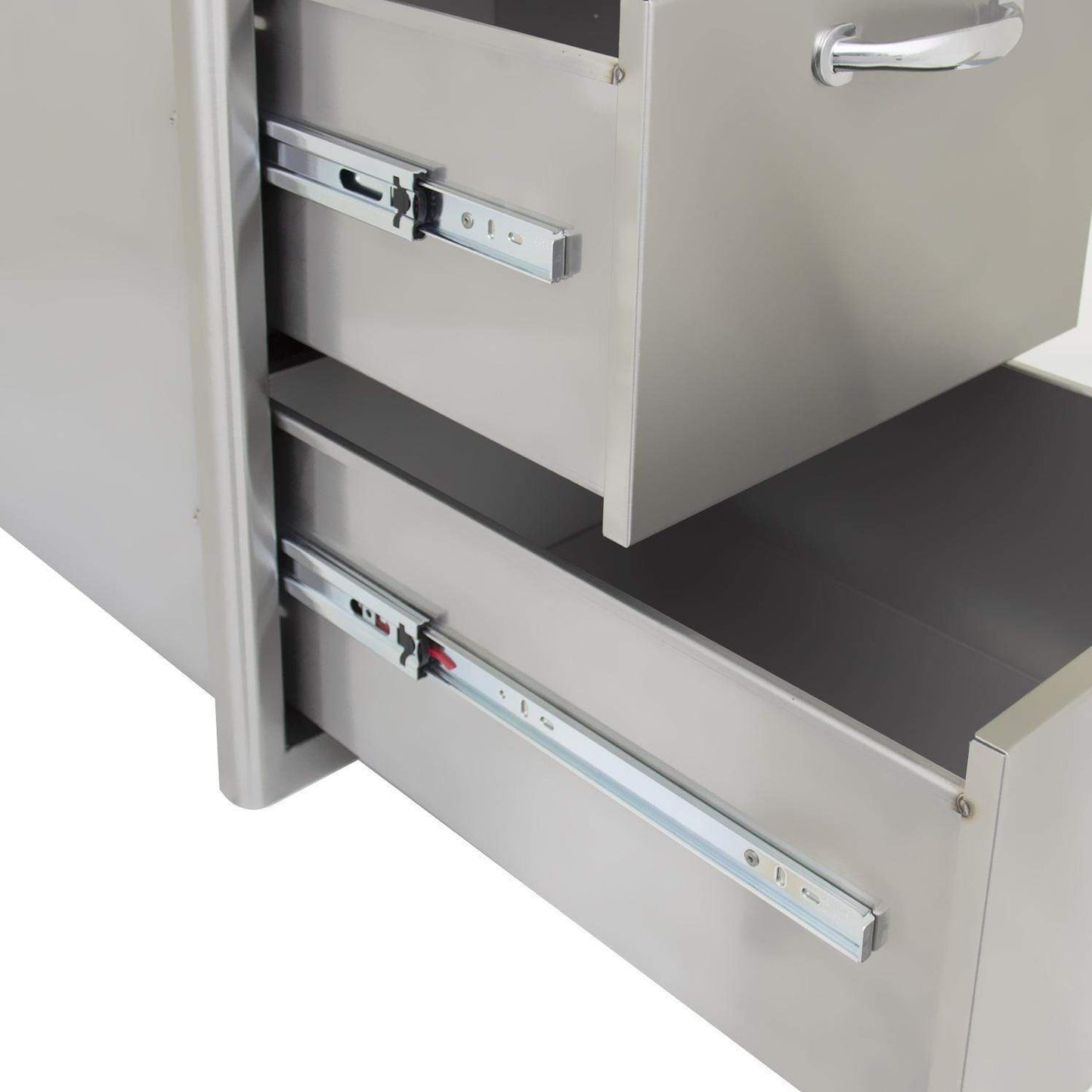 Double Access Drawer in Stainless