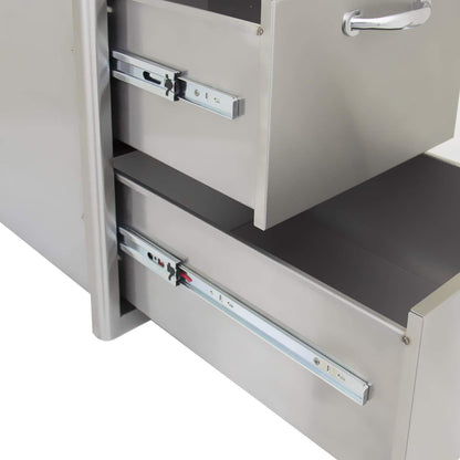 Double Access Drawer in Stainless
