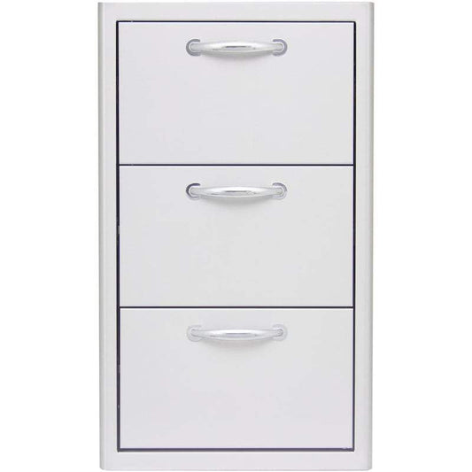 Blaze 16" Triple Access Drawer in Stainless Steel (BLZ-DRW3-R)