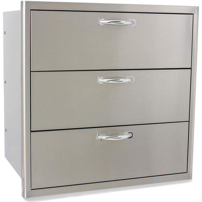 Triple Access Drawer in Stainless 