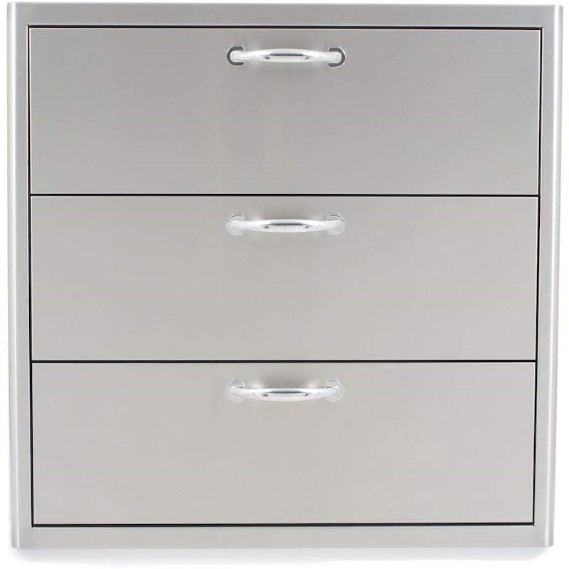 Triple Access Drawer in Stainless Steel