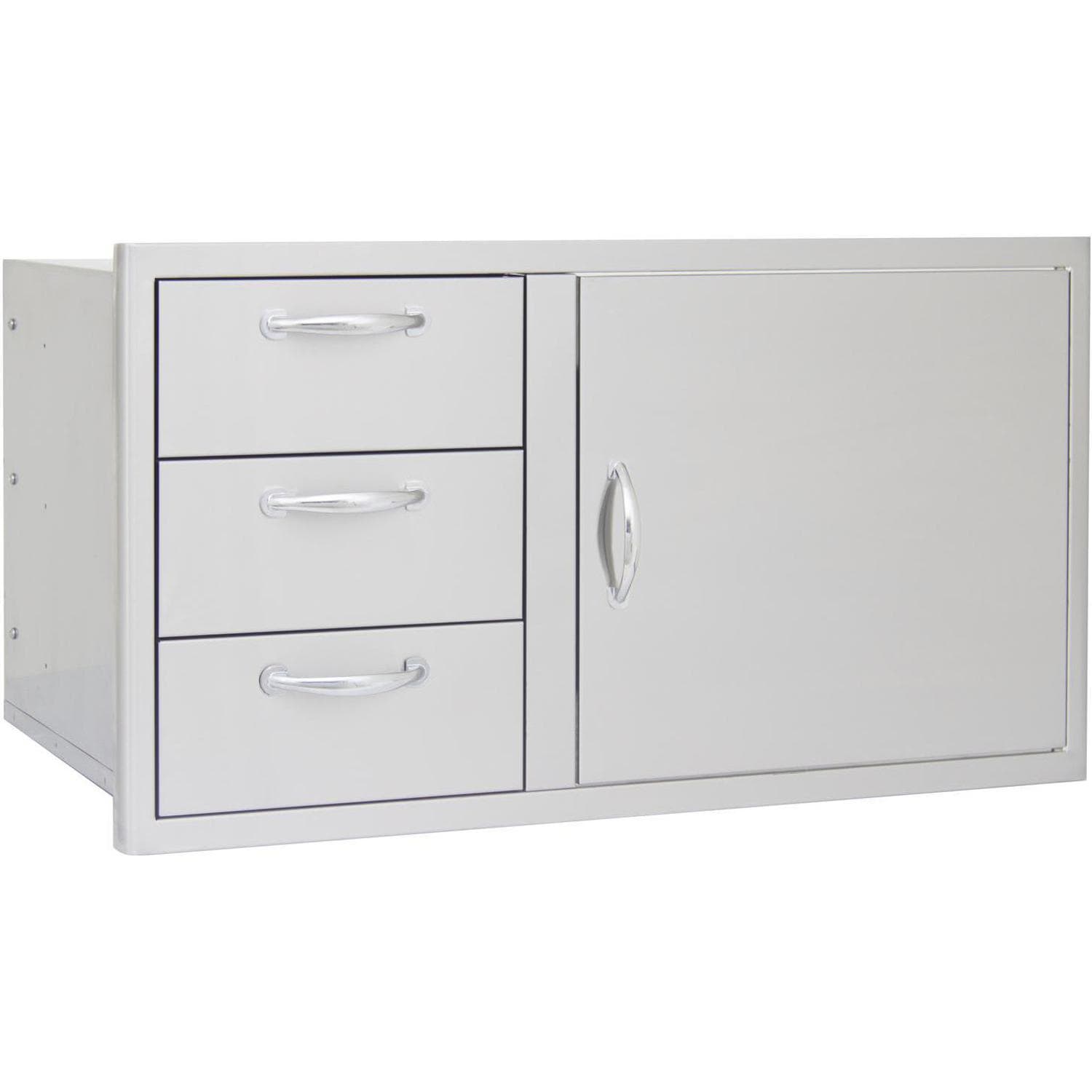 Blaze 39" Door & Drawer Combo in Stainless Steel Finish (BLZ-DDC-39-R)