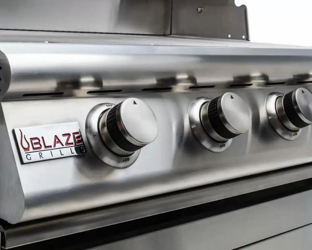 Blaze 6-Foot Stainless Steel BBQ Island with Premium LTE 32-Inch 4-Burner Grill