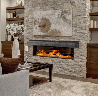 Cabin Pane Non-Combustible Concrete Fireplace Mantel Shelf