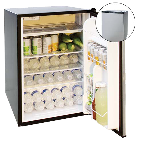 Cal Flame 20-Inch 4.5 Cu. Ft. Capacity Stainless Steel Compact Refrigerator with Recessed Handle